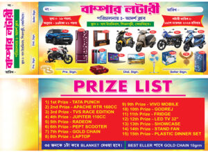 Both Side Lottery Ticket Lucky Coupon Design Psd 8x3 Inch_0191 - PMC