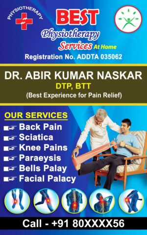 Physiotherapy Doctor Clinic Shop Banner Design PSD 2.5x4 ft_0152 - PMC