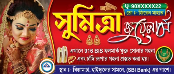 Jewellery Jewellers Hallmark Gems Citi Gold Shop Banner Design PSD 7x3_0214 - PMC