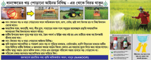 Dhan Khete Khor Porano Nishiddha Fertilizer Shop Banner Design PSD 5x2 ft_2342 - PMC