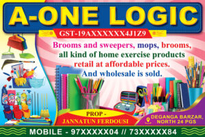 Book Paper Notebook Pen House Shop Banner Design PSD 3x2 ft_1920 - PMC