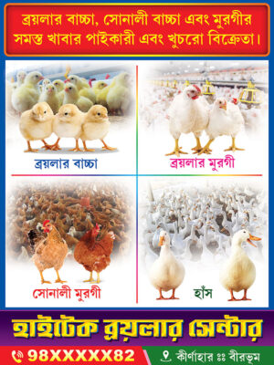 Bird Cow Goat Hen Fish Feed Shop Banner Design PSD 3x4 ft_2094 - PMC