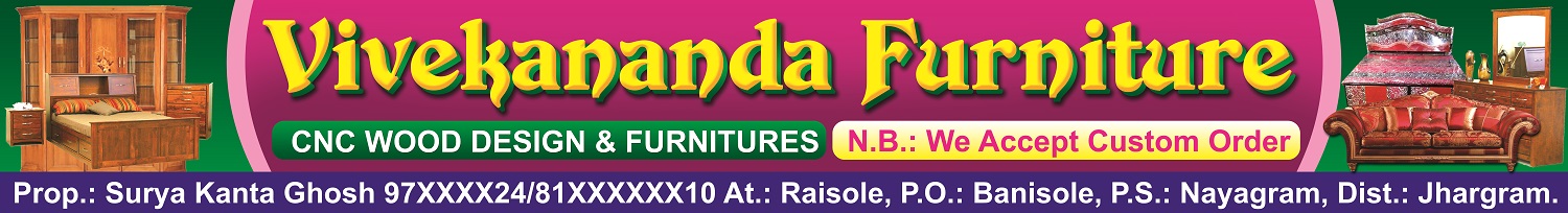 Furniture Wood Ply Shop Banner Design PSD 22x3 ft_0564 - PMC